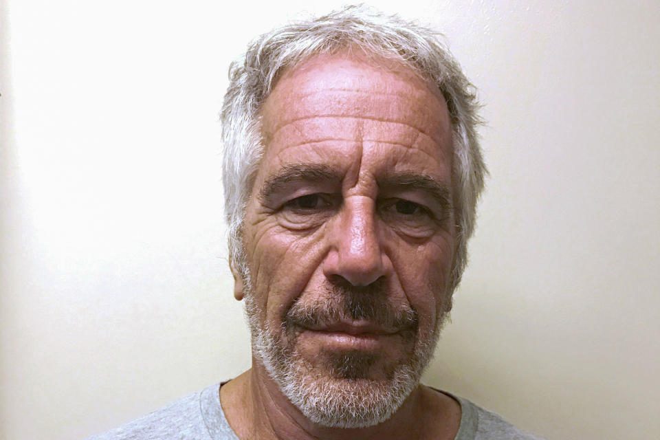 FILE PHOTO:    U.S. financier Jeffrey Epstein appears in a photograph taken for the New York State Division of Criminal Justice Services' sex offender registry March 28, 2017 and obtained by Reuters July 10, 2019.  New York State Division of Criminal Justice Services/Handout via REUTERS. THIS IMAGE HAS BEEN SUPPLIED BY A THIRD PARTY.        NO RESALES. NO ARCHIVES.