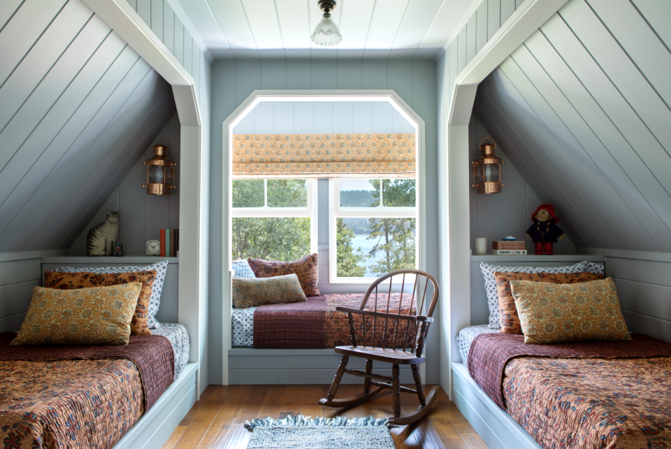 A bedroom in the attic