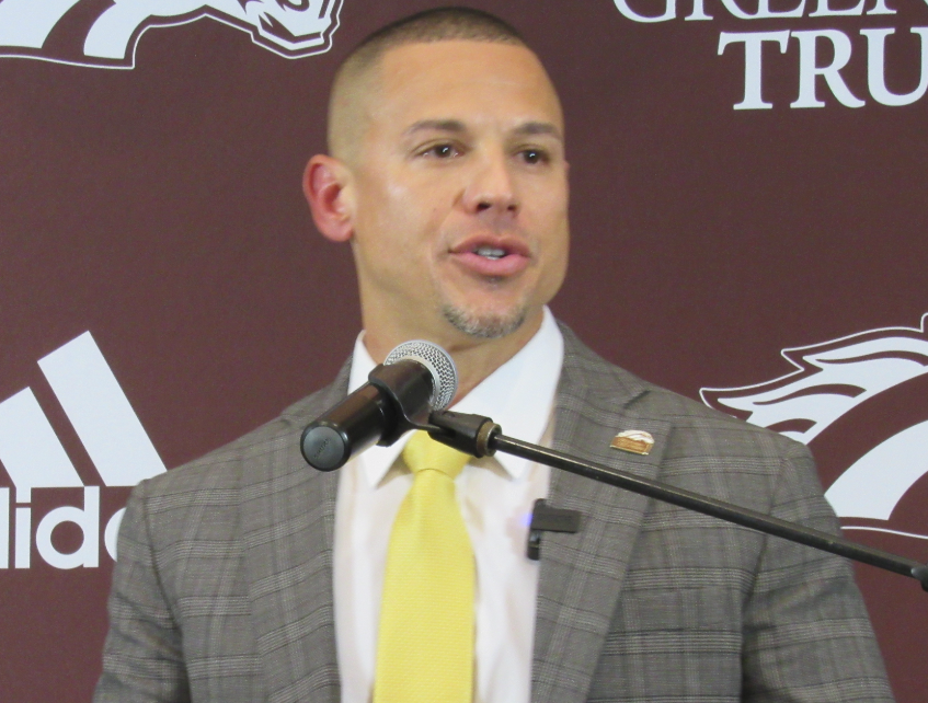 Western Michigan University Head Football Coach Lance Taylor (Photo/Levi Rickert for Native News Online)