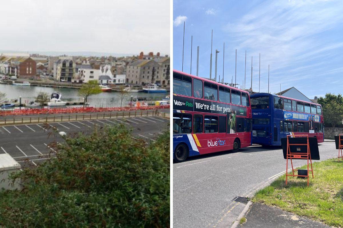 The site of Spring Road will still be used by Portland Port for shuttle buses <i>(Image: Cristiano Magaglio, Alfie Lumb)</i>