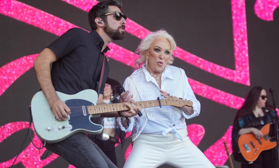 Tanya Tucker, pictured here performing on the T-Mobile stage during Austin City Limits weekend two day five at Zilker Park on Oct. 14, 2023, will play Ruth Eckerd Hall on Feb. 3.