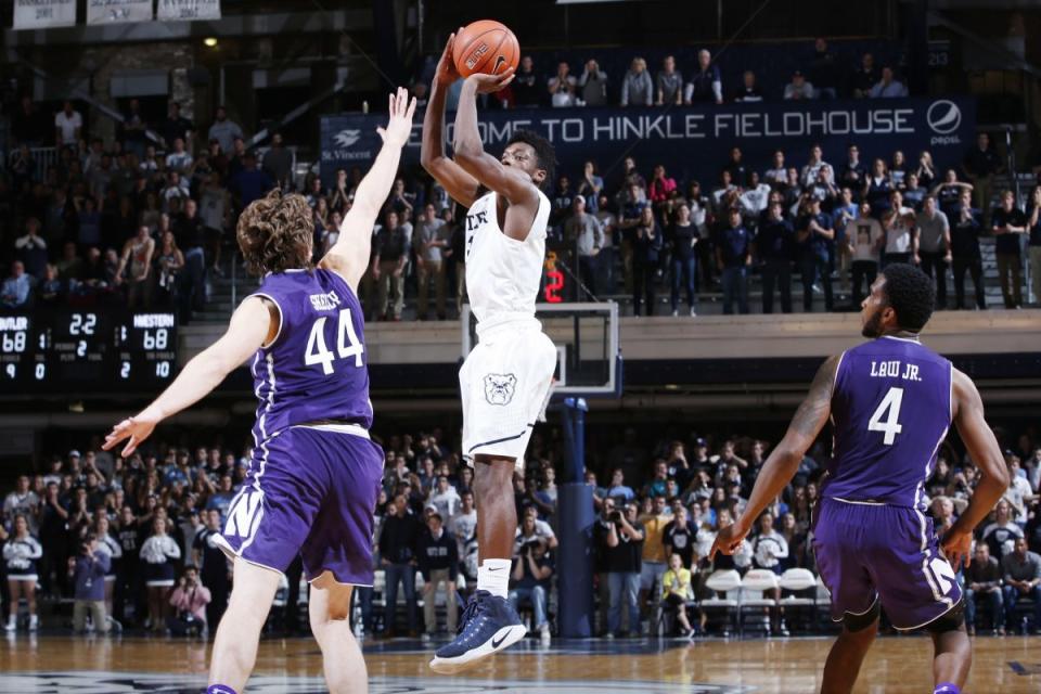 Butler's Kamar Baldwin sank a last-second shot to beat Northwestern (Getty Images)