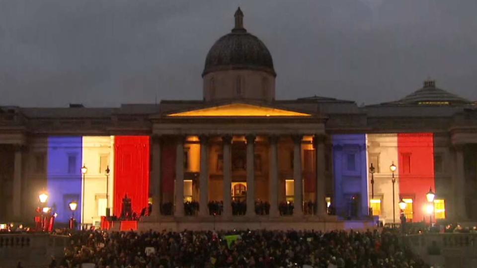 Thousands Around World Show Unity With Paris