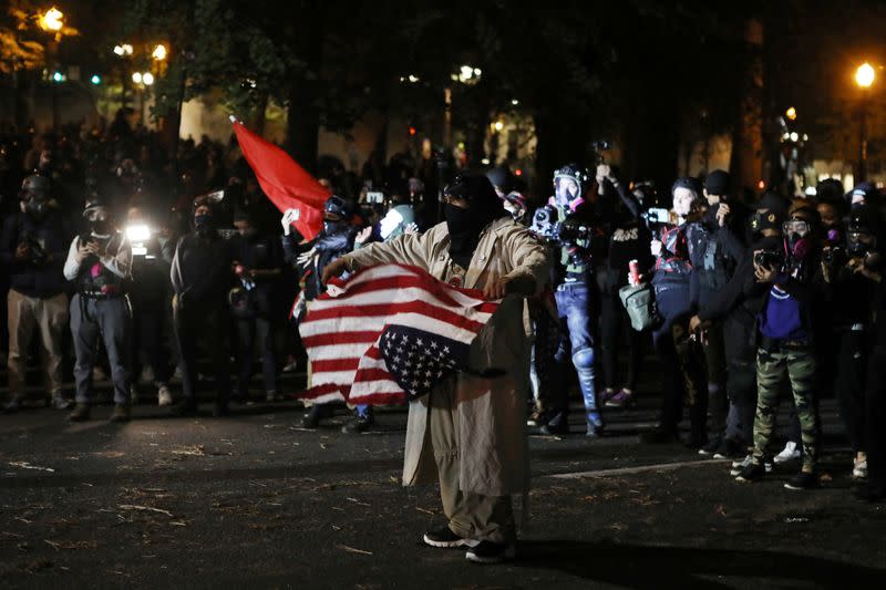 Protest against police violence and racial inequality in Portland