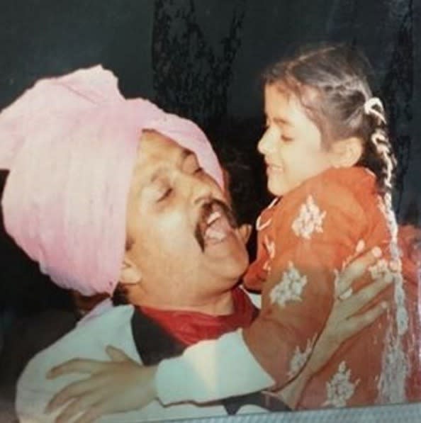 <p><i>Quantico</i> actress Priyanka Chopra, with her late father, during her early years in India: “To be serenaded and melting while he sings to me.. Adoring eyes.. Both ways. Miss u dad.” -<span>@priyankachopra</span>​ (Instagram)</p>