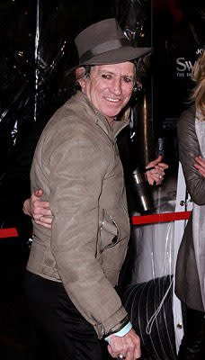 Keith Richards at the New York City premiere of DreamWorks Pictures' Sweeney Todd: The Demon Barber of Fleet Street