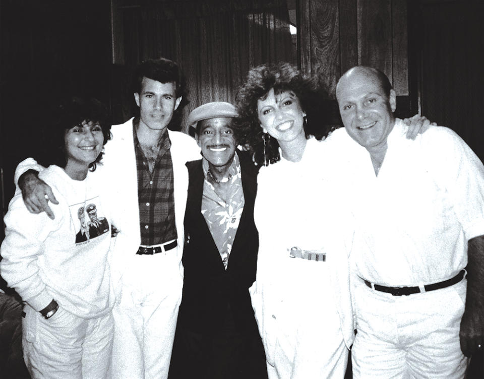 In 1987, Manhattan Transfer were the headline act at the Greater Hartford Open Tournament, hosted by Sammy Davis Jr. (center).