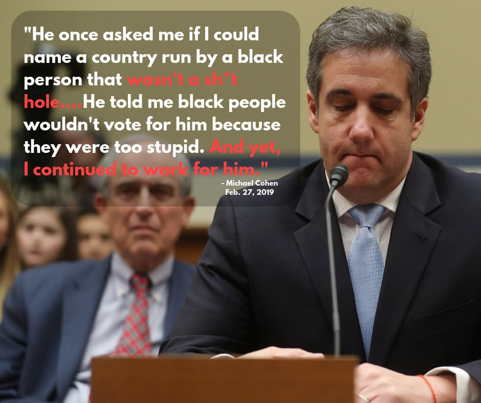 Michael Cohen testifies before Congress