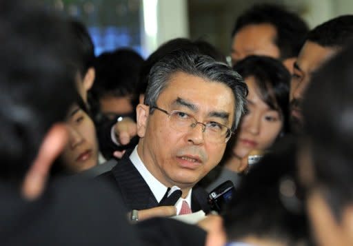 Shinsuke Sugiyama, Japan's envoy to talks on North Korea's nuclear disarmament, pictured after a meeting with his South Korean counterpart in Seoul, in 2011. Sugiyama is in Seoul once again, for one-day talks on N.Korea and other issues amid concerns the communist state may be planning another nuclear test