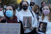 People gather for a vigil in Washington Square Park held for recently passed Associate Justice of the Supreme Court of the United States Ruth Bader Ginsburg in Manhattan, New York City