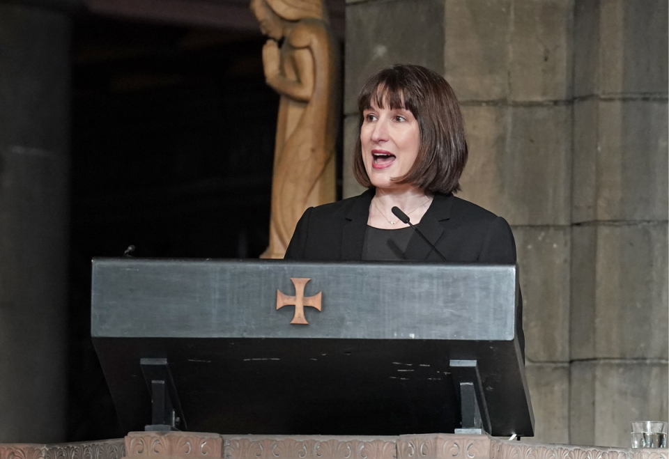 Rachel Reeves paid her respects during the memorial service (PA)