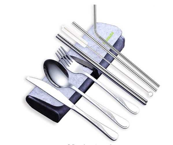 Homquen Portable Utensils Travel Camping Flatware Set