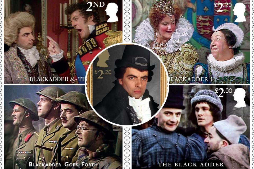 Royal Mail releases stamps for Blackadder. <i>(Image: PA/Royal Mail)</i>