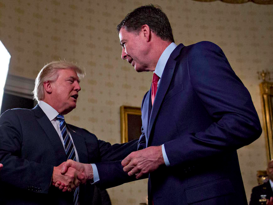 Donald Trump and James Comey