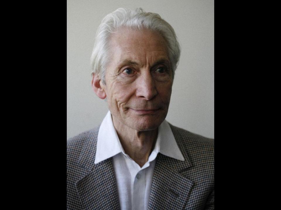 This June 27, 2012 photo shows Charlie Watts of the Rolling Stones in New York. Watts' latest venture is The A, B, C, and D of Boogie Woogie. The jazz quartet just released a live album from one their shows during a recent 10 show run at the Paris club, Duc Lombards. (AP Photo/John Carucci)