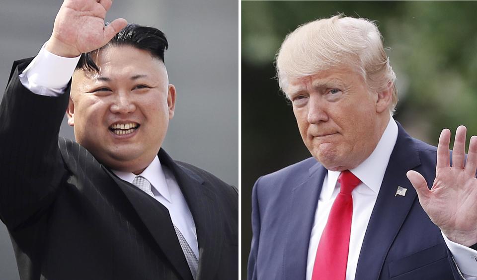 Die Wortwahl zwischen dem nordkoreanischen Diktator Kim Jong-un und US-Präsident Donald Trump wird zunehmend radikaler. (AP Photo/Wong Maye-E, Pablo Martinez Monsivais, Files)