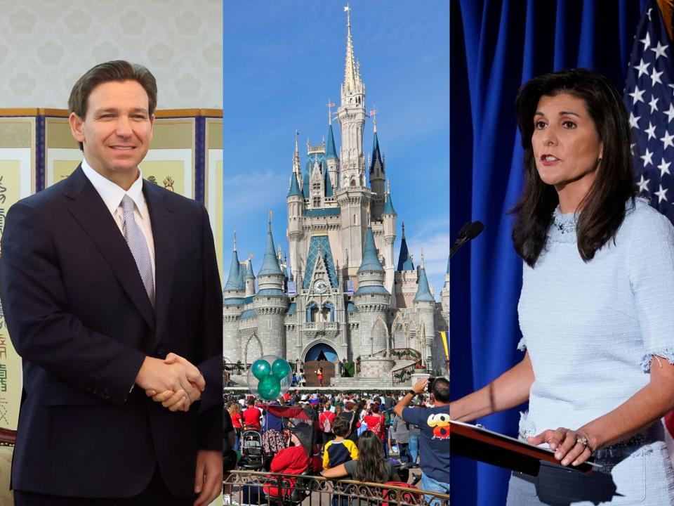 Republican presidential candidate Nikki Haley urged Walt Disney World to consider relocating from Florida to South Carolina.
