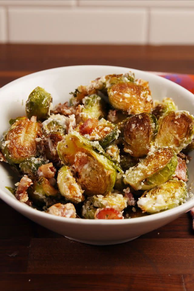 Bacon Ranch Brussels Sprouts