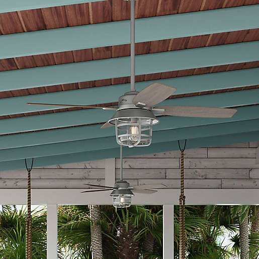 Hunter Port Royale 52-Inch LED Indoor and Outdoor Ceiling Fan with Remote Control