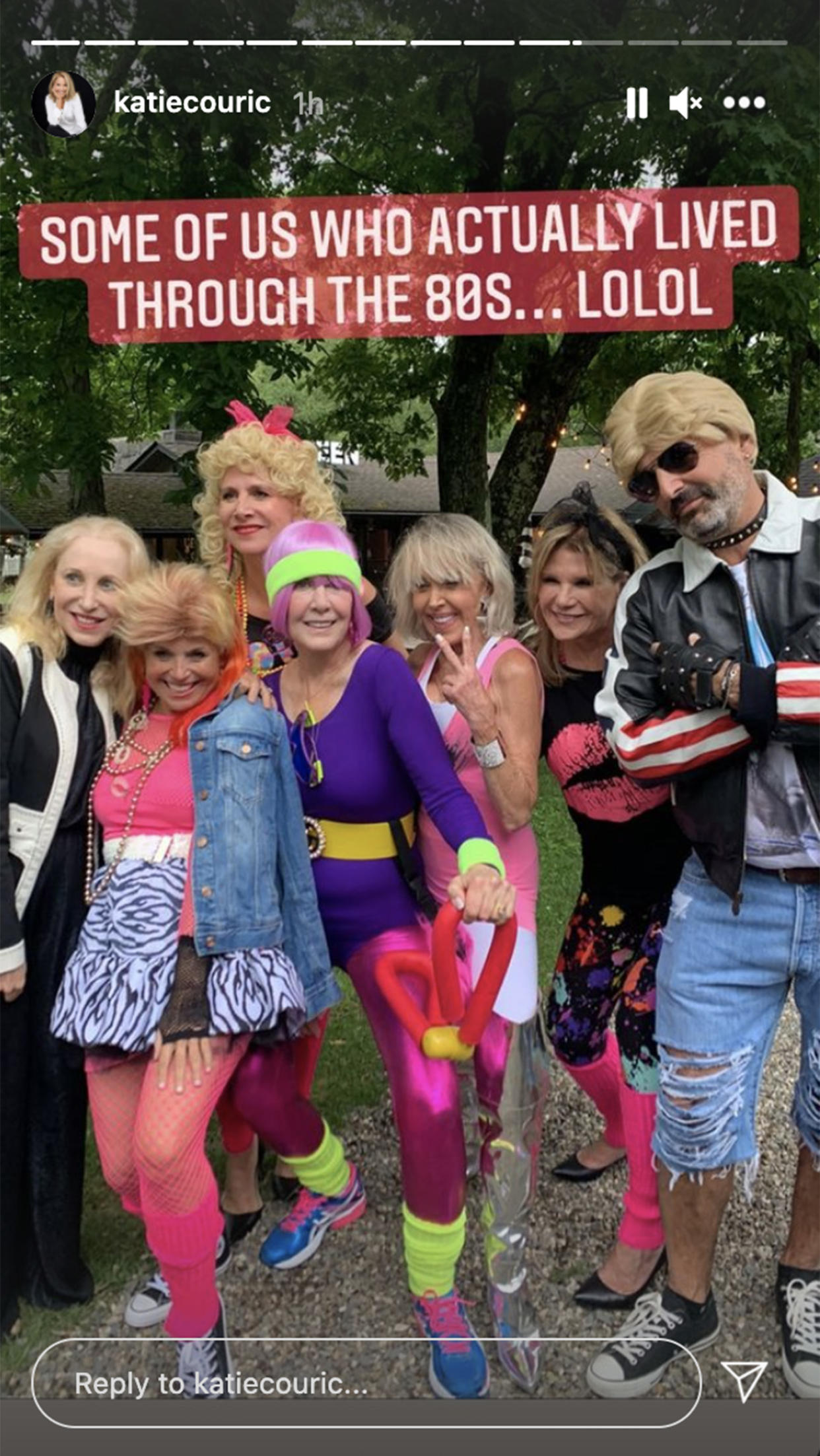 Couric shared images of dozens of guests dressed up for the party. (katiecouric/Instagram)