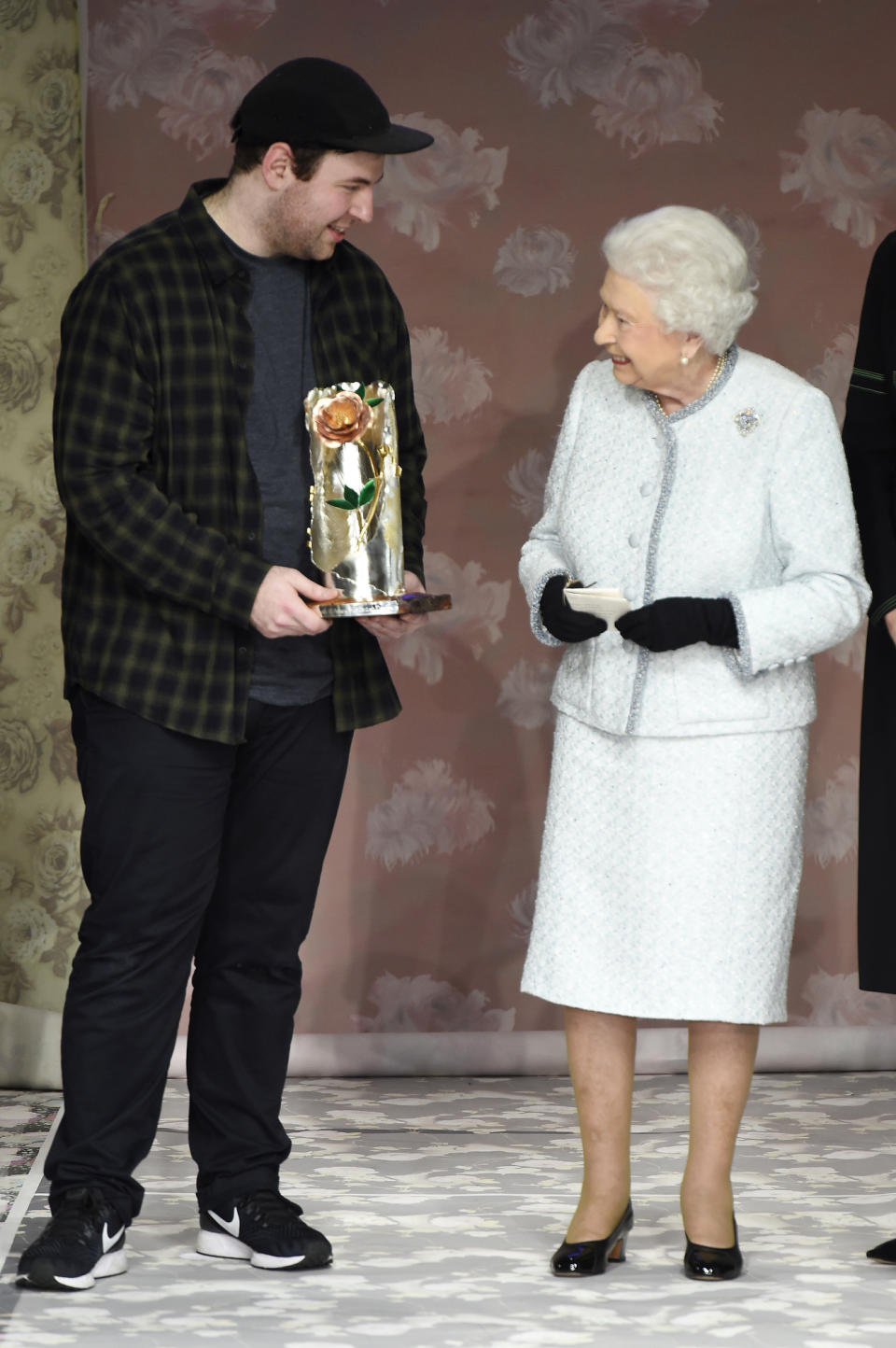 Queen Elizabeth II and Richard Quinn