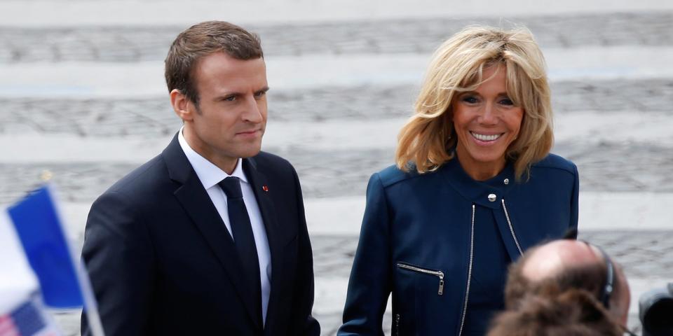 emmanuel macron brigitte macron france