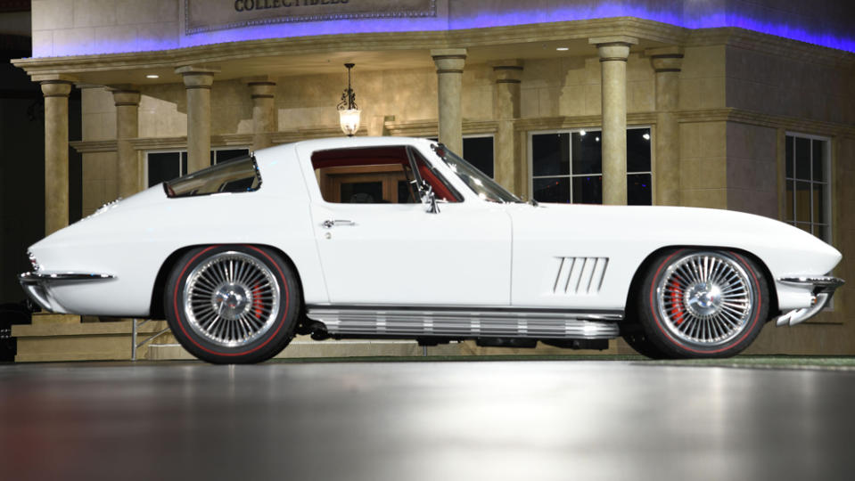 The 1967 Corvette restomod being offered at the Barrett-Jackson Palm Beach auction, which runs from April 7 through 9. - Credit: Photo: Courtesy of Barrett-Jackson.