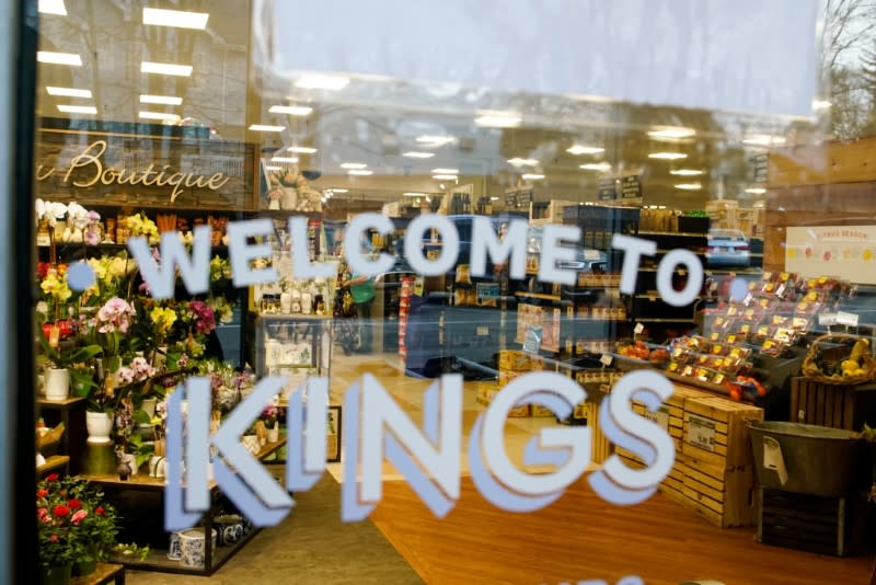 A Kings Food Market branch is pictured after its CEO announced hirings for new positions in stores due to the coronavirus disease (COVID-19) cases across the country, in Montclair