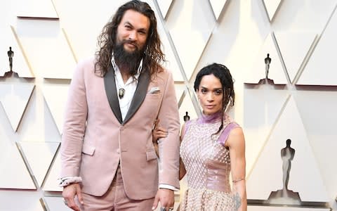 Jason Momoa and Lisa Bonet at the 91st Annual Academy Awards, 2019 - Credit: Steve Granitz