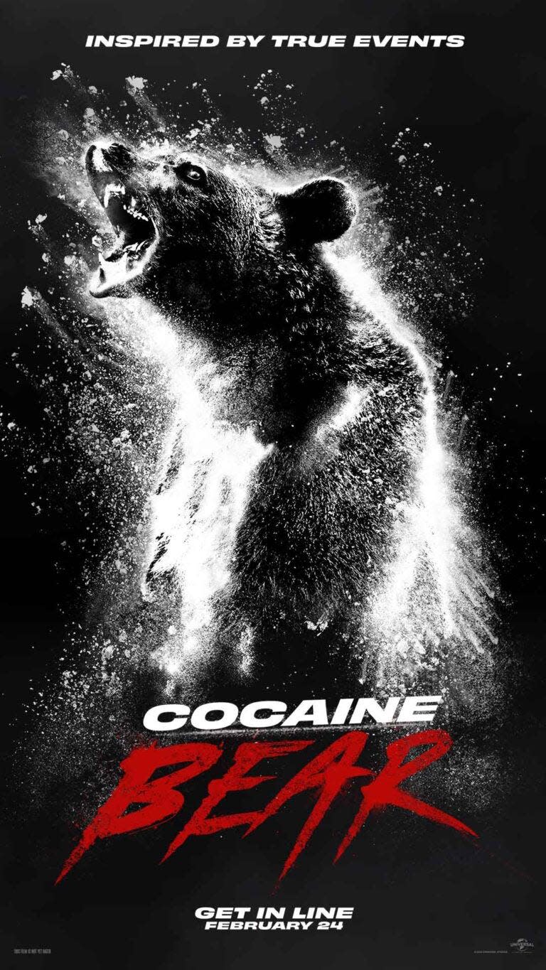 "Cocaine Bear" official film poster