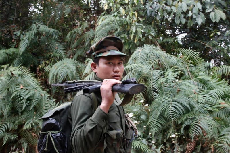 20211224-KIA軍人在緬甸北部與軍方纏鬥多年。（AP）