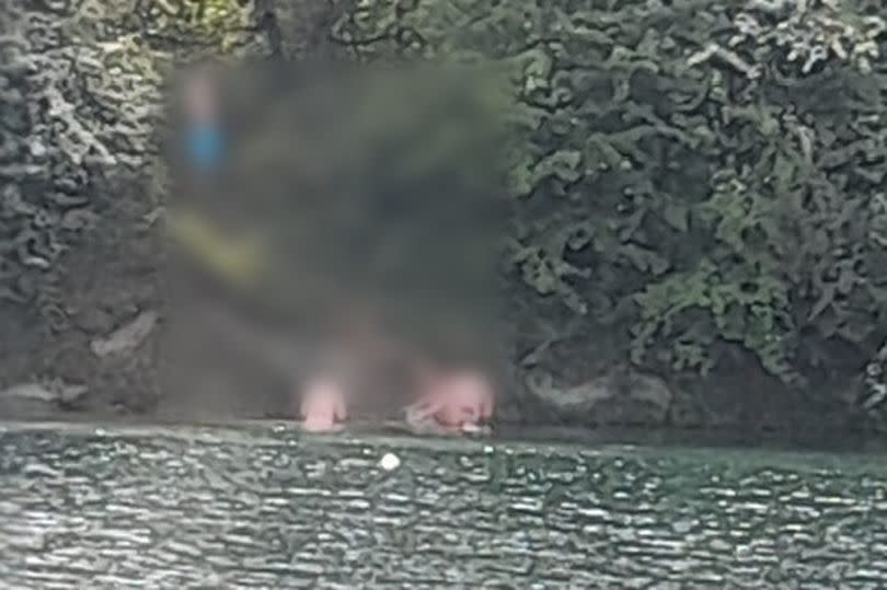 Swimmers were spotted in Ensors Pool yesterday (May 5)