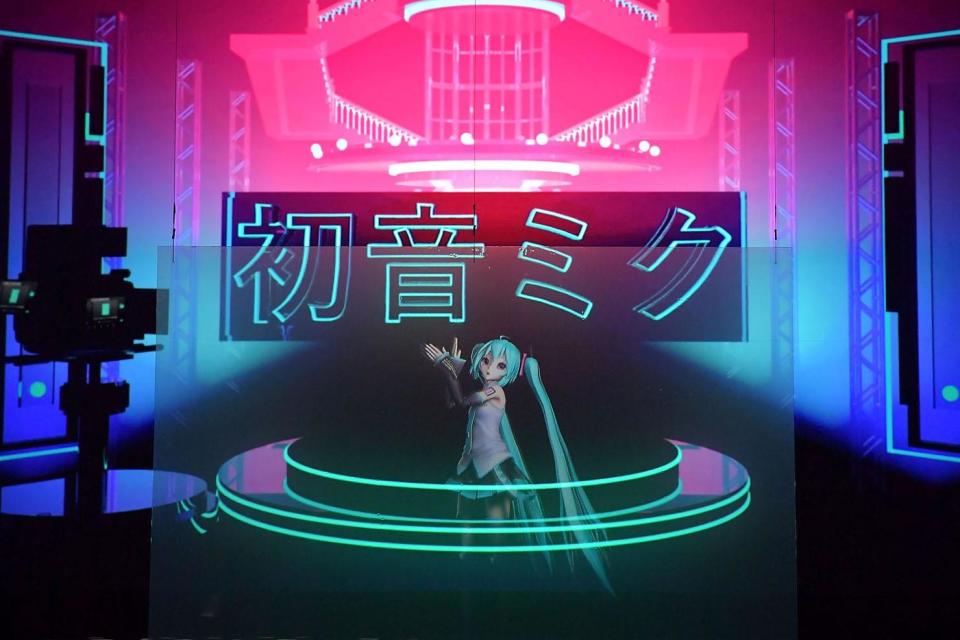 Sound of the future: singing Japanese computer program Hatsune Miku is brought to life as a holographic girl: Mark Allan