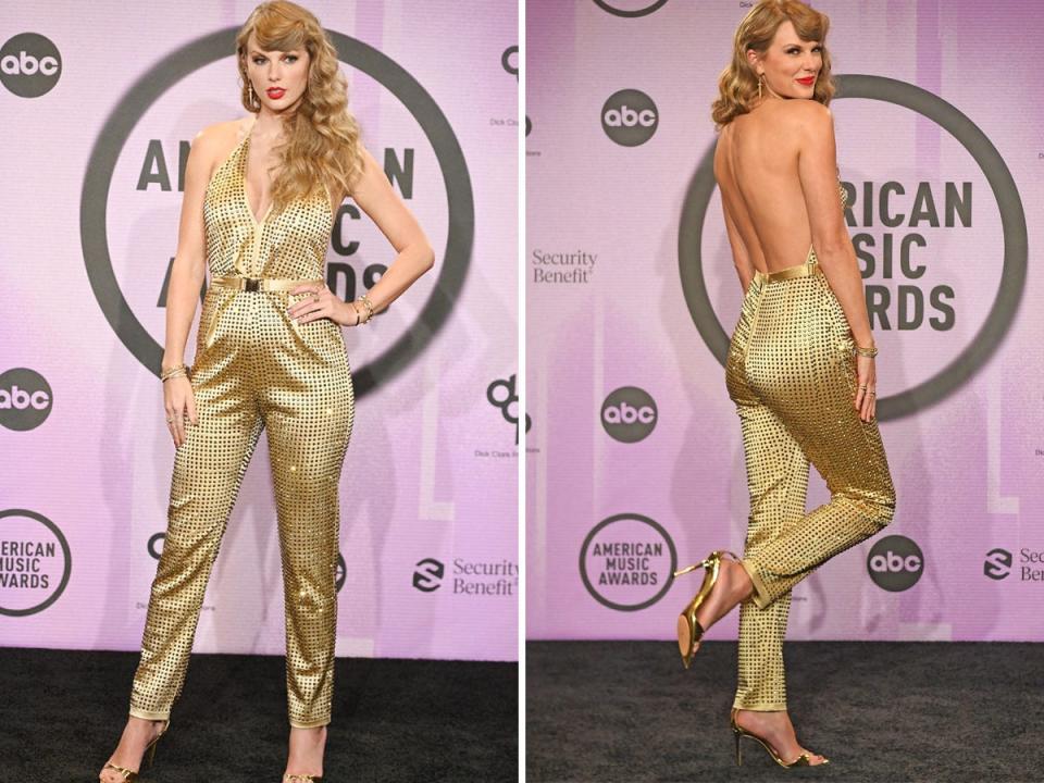 Taylor Swift at the American Music Awards on November 20, 2022.