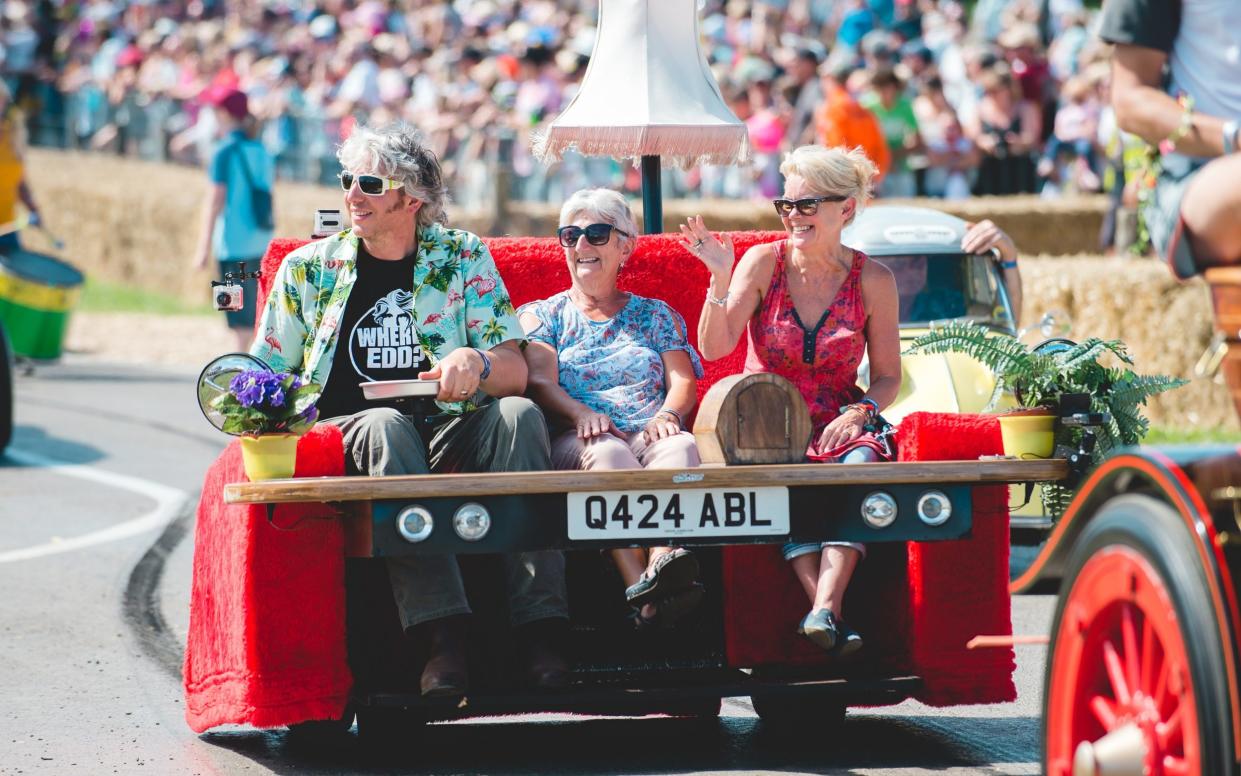 Carfest is held on a farm owned by former Formula 1 world champion Jody Scheckter