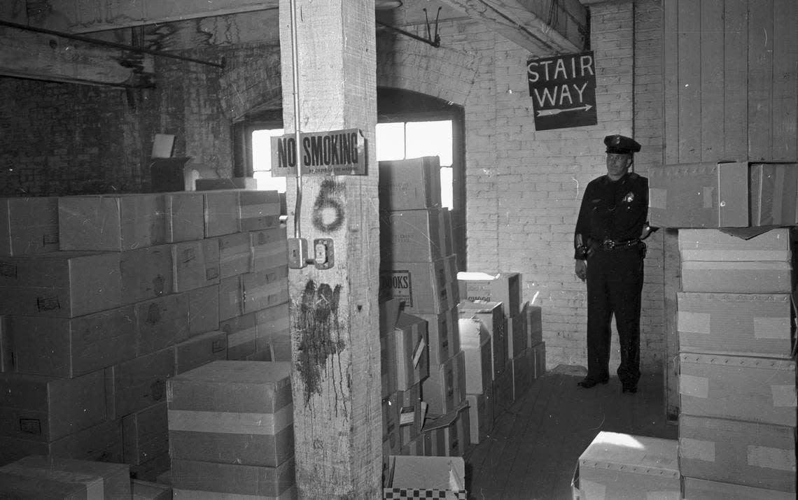 Nov. 22, 1963: Sixth floor in Texas Book Depository building where Lee Harvey Oswald shot President John F. Kennedy.