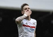 Britain Football Soccer - Fulham v Hull City - FA Cup Fourth Round - Craven Cottage - 29/1/17 Fulham's Stefan Johansen celebrates scoring their fourth goal Reuters / Dylan Martinez Livepic EDITORIAL USE ONLY. No use with unauthorized audio, video, data, fixture lists, club/league logos or "live" services. Online in-match use limited to 45 images, no video emulation. No use in betting, games or single club/league/player publications. Please contact your account representative for further details.