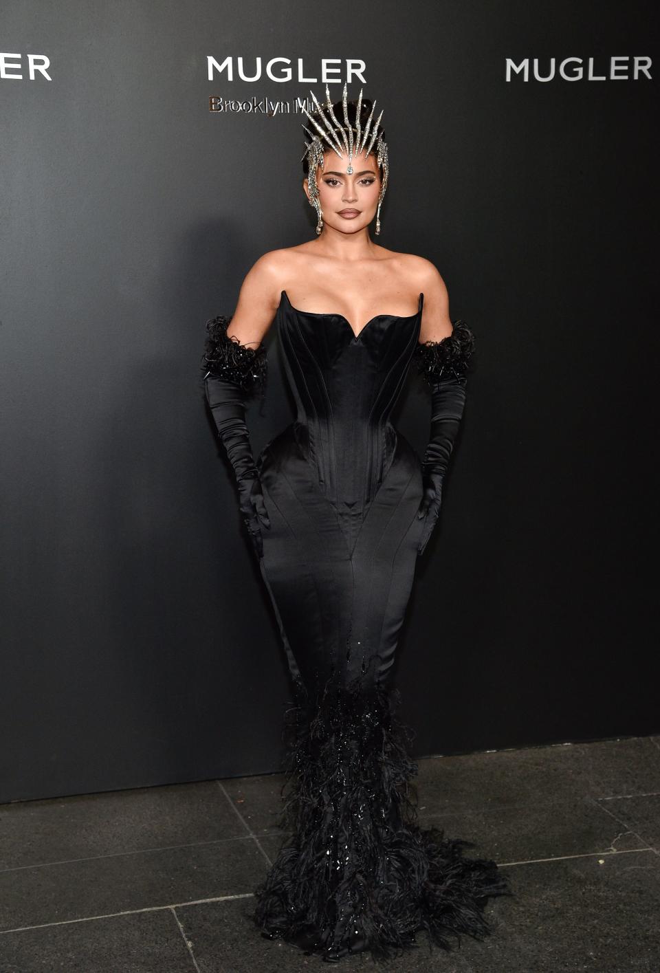 Kylie Jenner at the "Thierry Mugler: Couturissime" Brooklyn Museum opening celebration on November 15, 2022, in New York City.