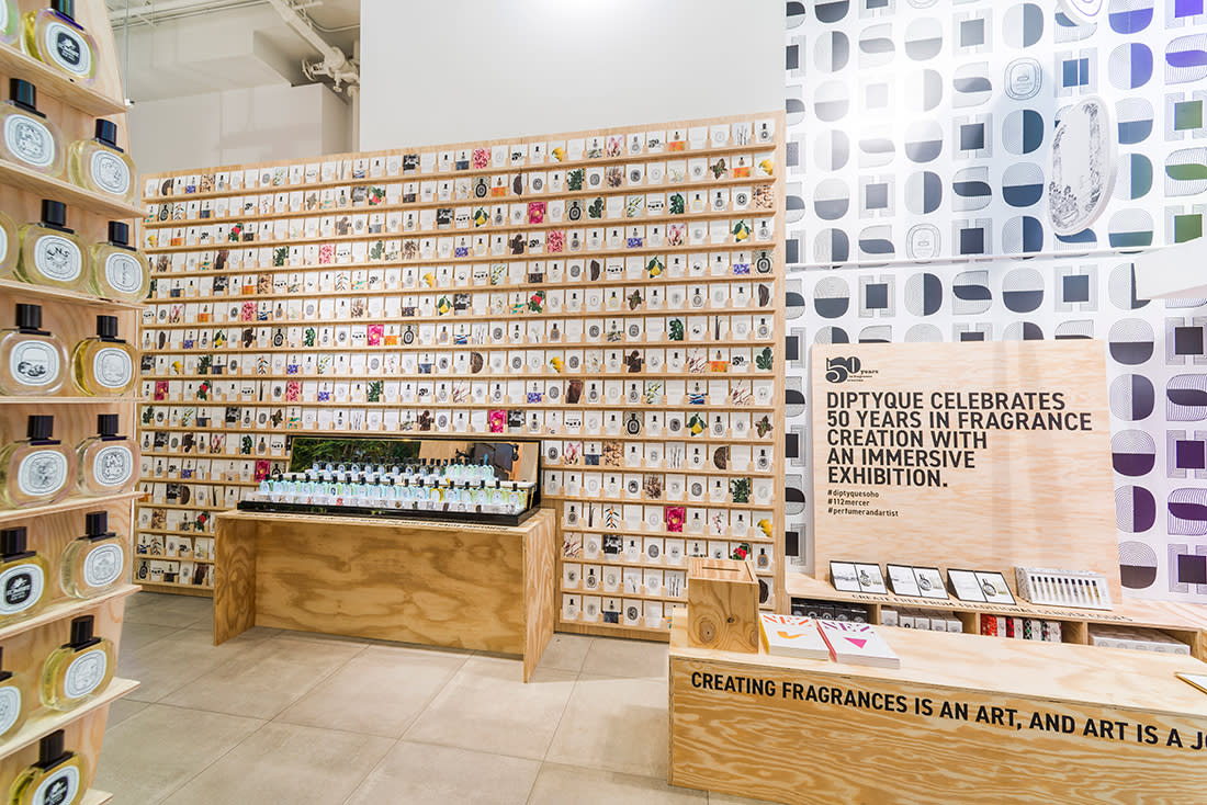 The Diptyque Fragrance Pop-Up Boutique in New York City. (Photo: Diptyque)