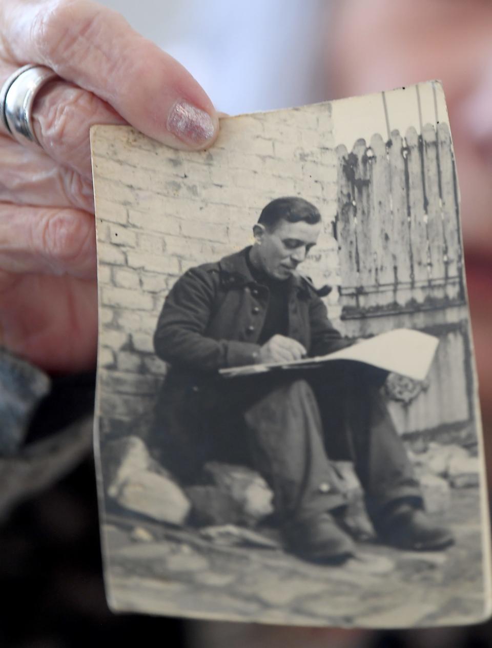 Photo of Daniele Greene's Uncle, Robert Moreau, who the Germans took as a Prisoner of War.