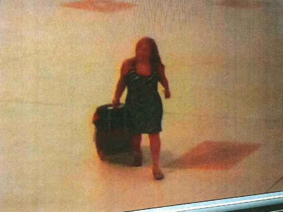 Dr. Teresa Sievers seen on surveillance video after landing at Southwest Florida International Airport on Sunday night, June 28, 2015. / Credit: State's Attorney's Office