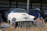 <p>L&L Classic Auto had the foresight to store this desirable and extremely rare 1953 DeSoto Firedome V8 convertible under cover. Apparently it’s a runner, or at least it was when it was driven into the barn 30 years ago. It’s free of corrosion, and other than a few missing bits of trim, is pretty much complete. </p><p>The car has a hefty $16,000 price tag, but then with only 1700 built, where are you going to find another one?</p>