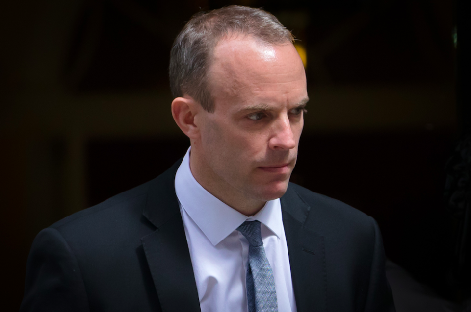 <em>Brexit Secretary Dominic Raab is in Brussels for talks with European Union’s chief negotiator Michel Barnier (Rex)</em>