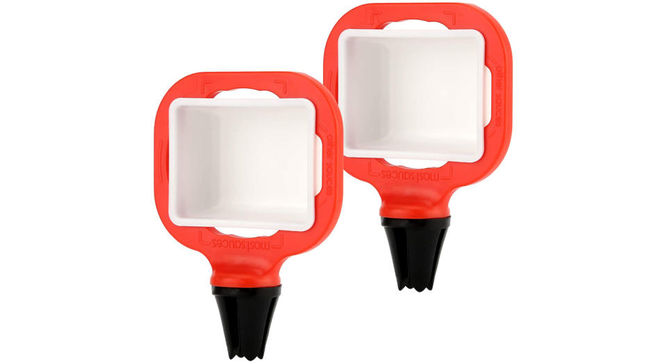 LUTER 2pcs Dip Clip in-car Sauce Cup Holder