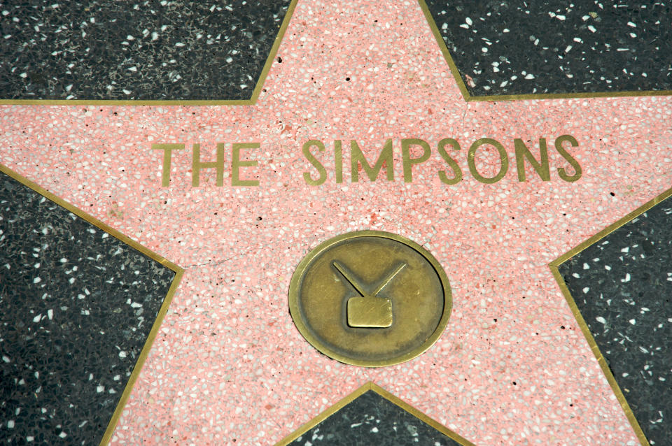 Die Simpsons haben sogar einen Stern auf dem Hollywood Walk of Fame (Bild: Getty)