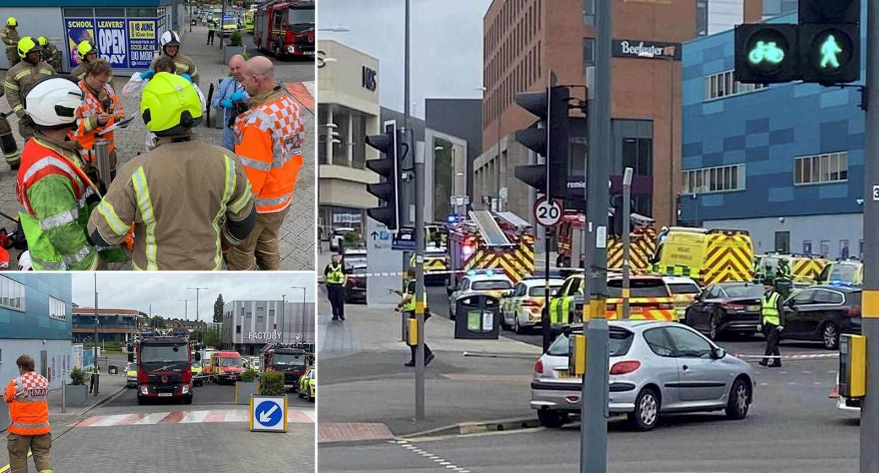 Emergency services rushed to a Sainsbury's in Longbridge following reports of people collapsing (SWNS/West Mids Fire) 