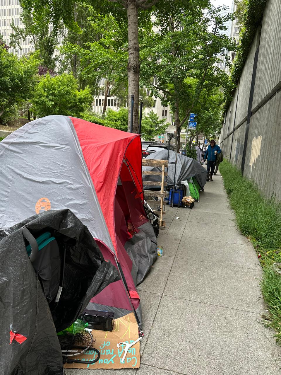 A tent city in San Francisco