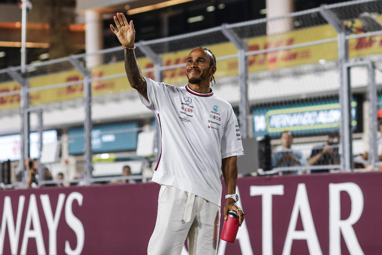 Lewis Hamilton, le 8 octobre 2023 lors du Grand Prix de F1 au Qatar.