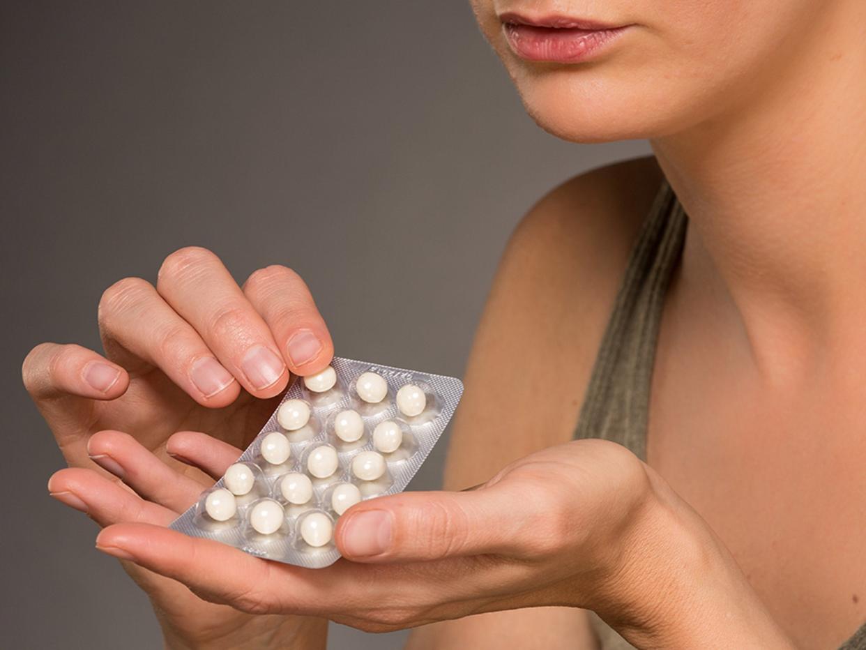 Most women on HRT take oestrogen tablets combined with a synthetic progesterone: Rex