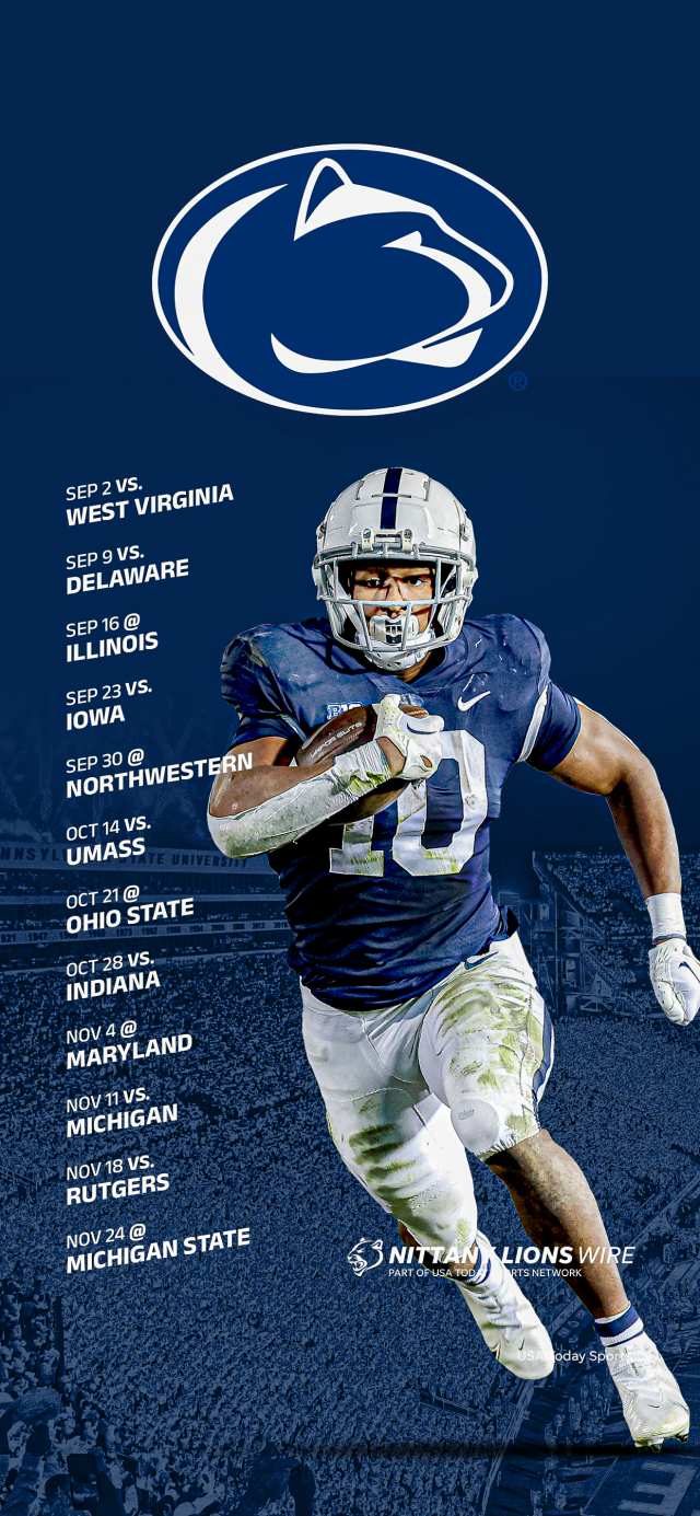 2023 Penn State Football Schedule: Downloadable Smartphone Wallpaper